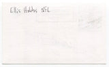 Ellis Hobbs Signed 3x5 Index Card Autographed Football NFL New England Patriots