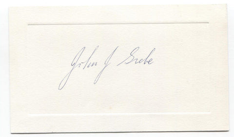 John Grebe Signed Card Autographed Signature Physicist at Dow Chemical