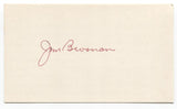Jim Brosnan Signed 3x5 Index Card Baseball Autographed  Chicago Cubs Debut 1954