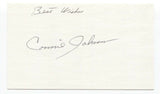 Connie Johnson Signed 3x5 Index Card Baseball Autographed Signature