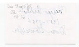 Don Stonesifer Signed 3x5 Index Card Autographed NFL Football Chicago Cardinals