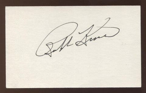 Ralph Kiner Signed 3x5 Index Card Vintage Autographed Baseball Signature