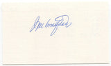 Joey Amalfitano Signed 3x5 Index Card Autographed Signature Giants Debut 1954