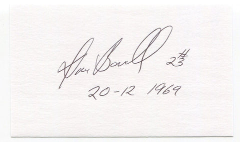 Dave Boswell Signed 3x5 Index Card Autographed Baseball Baltimore Orioles