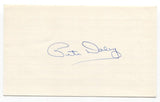 Pete Daley Signed 3x5 Index Card Baseball Autographed Boston Red Sox Debut 1955