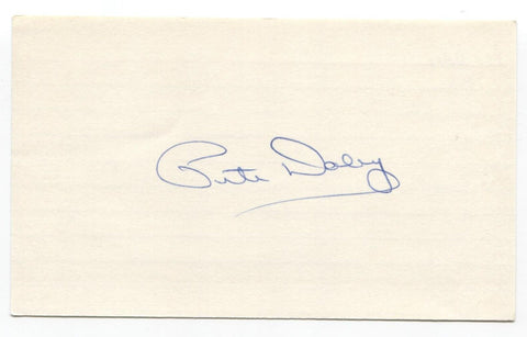 Pete Daley Signed 3x5 Index Card Baseball Autographed Boston Red Sox Debut 1955