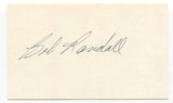 Bob Randall Signed 3x5 Index Card Autographed MLB Baseball Minnesota Twins