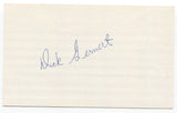 Dick Gernert Signed 3x5 Index Card Baseball Autographed Signature 