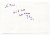 Georgina Rich Signed Page Autographed Signature Inscribed "To Mike"