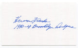 Herman Franks Signed 3x5 Index Card Autograph MLB Baseball 1954 New York Giants