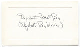 Elizabeth Gray Vining Signed Card Autographed Signature Author Adam of the Road