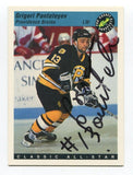 1993 Classic All-Star Gregori Panteleyev Signed Card Hockey Autograph AUTO #130