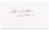 Gene Corbett Signed 3x5 Index Card Autographed Signature Philadelphia Phillies