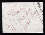 Linda Gray Signed Paper Note Page Vintage Autograph Sue Ellen Ewing Dallas