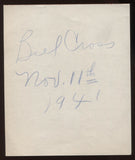Bill Cross Signed Page from 1931  Autographed Music  Vintage Signature AUTO