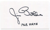 Jim Bethke Signed 3x5 Index Card Autographed Signature New York Mets Baseball