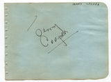 Jerry Cooper and James Melton Signed Album Page 1940's Autographed Actor Singer