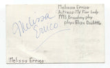 Melissa Errico Signed Index 3x5 Card Autographed Signature Actress
