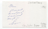 Suckerpunch - Christopher Dignan Signed 3x5 Index Card Autographed Signature