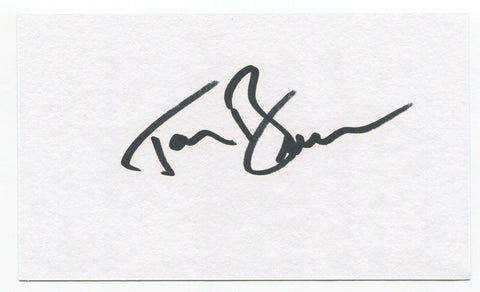 Tom Brennan Signed 3x5 Index Card Autographed Signature Baseball