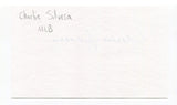 Charlie Silvera Signed 3x5 Index Card Autographed MLB Baseball New York Yankees