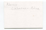 Nancy Lieberman Signed Cut Card Vintage Autographed WNBA Basketball HOF