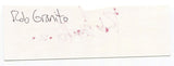 Rob Granito Signed ~ 2x5 cut Index Card Autographed Signature Comic Artist