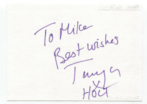 Tonya Holt Signed Album Page Autographed Signature Inscribed "To Mike"