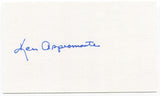 Ken Aspromonte Signed 3x5 Index Card Autographed Boston Red Sox Debut 1957