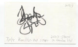 Tyler Hamilton Signed 3x5 Index Card Autographed Signature Due Voci