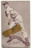 Lou Brissie Exhibit SIGNED Baseball Card Autographed Blank Back Signature