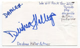 Deidrea Hall Signed 3x5 Index Card Autographed Actress Lion King We Will Rock