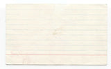 Jr. Gone Wild - Steve Loree Signed 3x5 Index Card Autographed Signature Junior