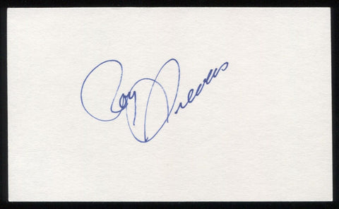 Roy Sievers 3x5 Index Card Signature Autographed Baseball 