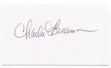 Charlie Beamon 3x5 Index Card Autographed Signature Baltimore Orioles Debut 1956