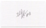 Gerald Alexander Signed 3x5 Index Card Autograph Signature Texas Rangers 