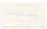 June Allyson Signed 3x5 Index Card Autographed Signature Actress