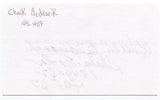 Chuck Bednarik 3x5 Index Card Autographed Signature Philadelphia Eagles HOF