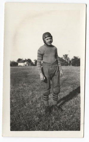 1924 "Happy" Roy Augustana College Football Type 1 Original Snapshot Photo