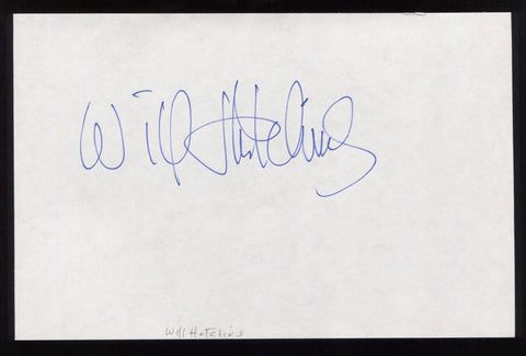 Will Hutchins Signed HUGE 8x5 Inch Page Autographed Vintage Signature