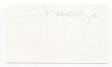 Quartetto Gelato - George Meanwell Signed 3x5 Index Card Autographed Signature