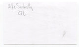 Mike Sandusky Signed 3x5 Index Card Autographed NFL Football Pittsburgh Steelers