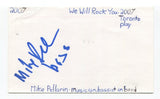 Mike Pellarin Signed 3x5 Index Card Autographed Musician We Will Rock Rock