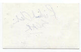 Richard Clarkin Signed 3x5 Index Card Autograph Signature Actor