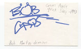 Green Apple Quick Step - Bob Martin Signed 3x5 Index Card Autographed Signature