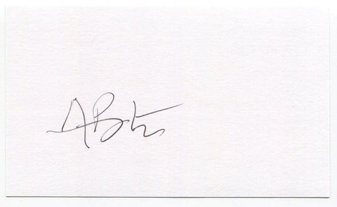 Alan Bannister Signed 3x5 Index Card Autographed Signature Philadelphia Phillies