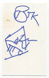 Birth Through Knowledge - Lo-Ki Signed 3x5 Index Card Autographed Signature BTK