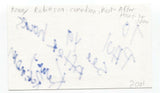 Kenny Robinson Signed Index 3x5 Card Autographed Signature Comedian Actor Doc