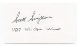 Scott Simpson Signed 3x5 Index Card Autographed PGA Golf Golfer 1987 US Open