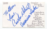 Carolyn Doherty Signed 3x5 Index Card Autographed Actress Winter's Tale